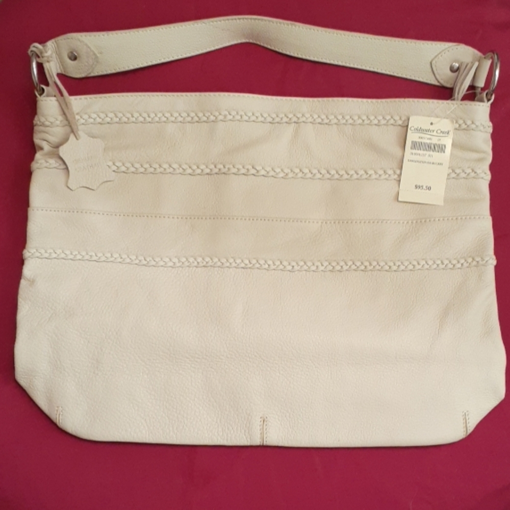 Genuine leather shoulder bag